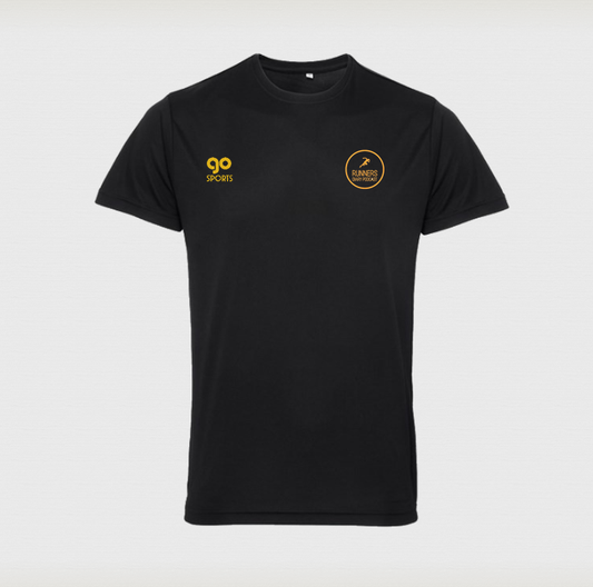 The Runners Diary Mens Tee-Shirt Black